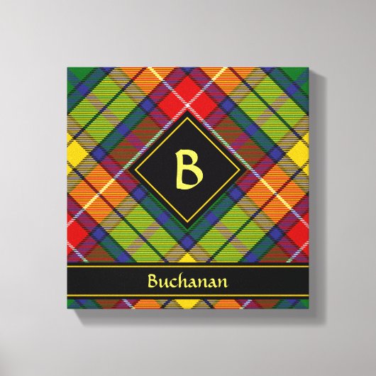 Clan Buchanan Tartan Leinwanddruck (Vorderseite)