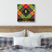 Clan Buchanan Tartan Leinwanddruck (Insitu (Schlafzimmer))