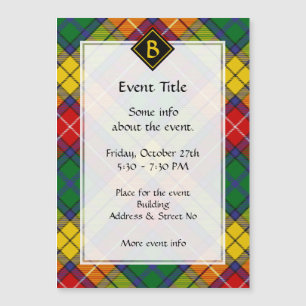Clan Buchanan Tartan Magnetkarte