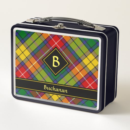 Clan Buchanan Tartan Metall Brotdose (Vorderseite)