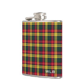 Clan Buchanan Tartan Monogram Flachmann (Links)