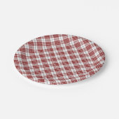 Clan Buchanan Tartan Pappteller (Schrägansicht)