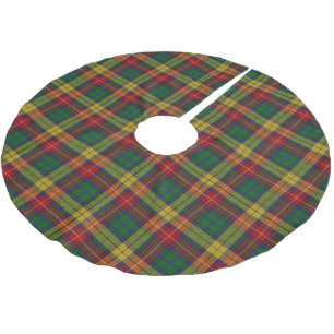 Clan Buchanan Tartan Polyester Weihnachtsbaumdecke