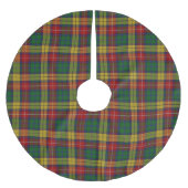 Clan Buchanan Tartan Polyester Weihnachtsbaumdecke (Vorderseite)