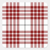 Clan Buchanan Tartan Quadratischer Aufkleber (Vorderseite)