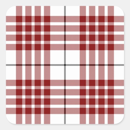 Clan Buchanan Tartan Quadratischer Aufkleber (Vorderseite)