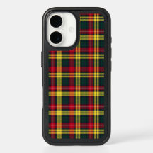 Clan Buchanan Tartan Rot, Gelb und Grün Kariert