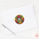 Clan Buchanan Tartan Runder Aufkleber (Umschlag)