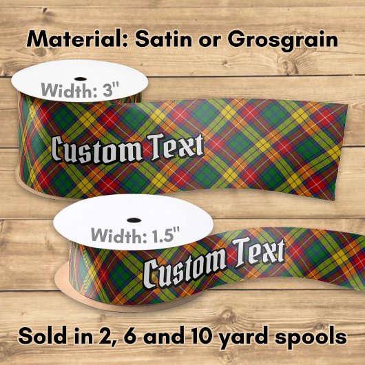 Clan Buchanan Tartan Satinband