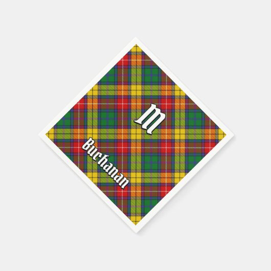 Clan Buchanan Tartan Serviette (Ecke)