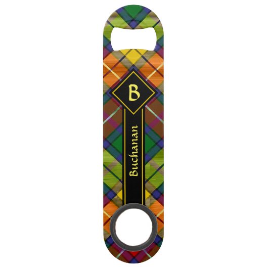 Clan Buchanan Tartan Speed Flaschenöffner (Vorderseite)