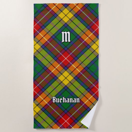 Clan Buchanan Tartan Strandtuch (Vorderseite)