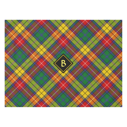 Clan Buchanan Tartan Tischdecke (Vorderseite (Horizontal))