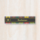 Clan Buchanan Tartan Türschild (Vorderseite )