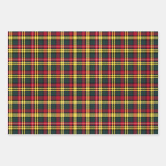 Clan Buchanan Tartan Variationen Geschenkpapier Set (Vorderseite)