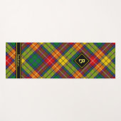 Clan Buchanan Tartan Yogamatte (Vorderseite (Horizontal))