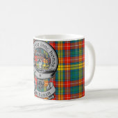 Clan Buchanan Wappen Abzeichen & Tartan Kaffeetasse (VorderseiteRechts)