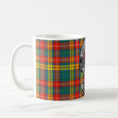 Clan Buchanan Wappen Abzeichen & Tartan Kaffeetasse (Links)