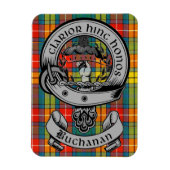 Clan Buchanan Wappen Abzeichen & Tartan Magnet (Vertikal)