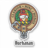 Clan Buchanan Wappen Aufkleber (Vorderseite)