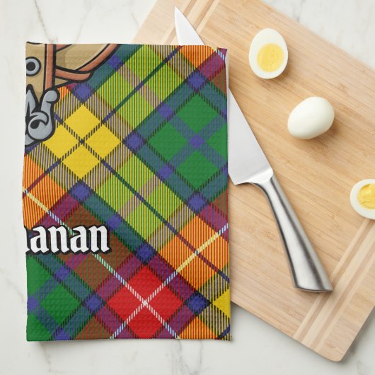 Clan Buchanan Wappen Geschirrtuch (Viertel Falte)