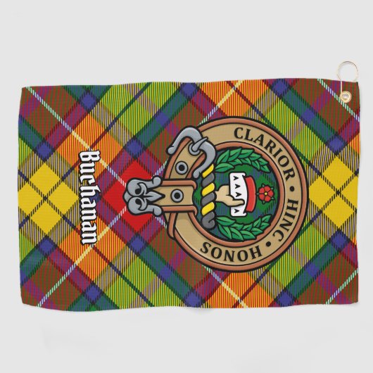 Clan Buchanan Wappen Golfhandtuch (Horizontal)