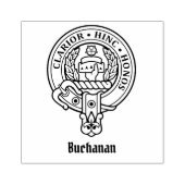 Clan Buchanan Wappen Gummistempel (Prägung)