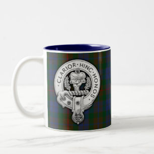 Clan Buchanan Wappen & Jagd Tartan Zweifarbige Tasse