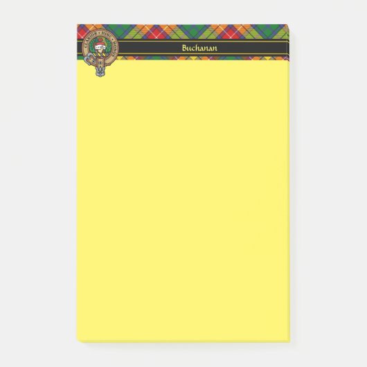 Clan Buchanan Wappen Post-it Klebezettel (Vorderseite)