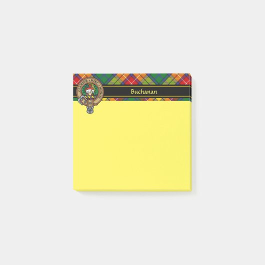 Clan Buchanan Wappen Post-it Klebezettel (Vorderseite)