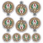 Clan Buchanan Wappen Sticker Set (Vorderseite)