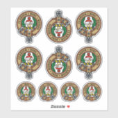 Clan Buchanan Wappen Sticker Set (Blatt)