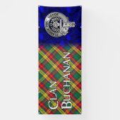 Clan Buchanan Wappen & Tartan Banner (Vertikal)