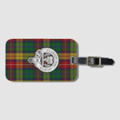 Clan Buchanan Wappen & Tartan Gepäckanhänger (Vorderseite (Horizontal))