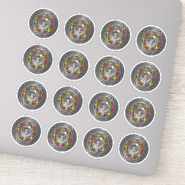 Clan Buchanan Wappen & Tartan Knot Aufkleber