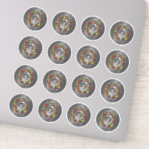 Clan Buchanan Wappen & Tartan Knot Aufkleber