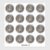 Clan Buchanan Wappen & Tartan Knot Aufkleber (Blatt)