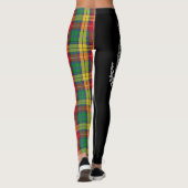 Clan Buchanan Wappen & Tartan Leggings (Rückseite)