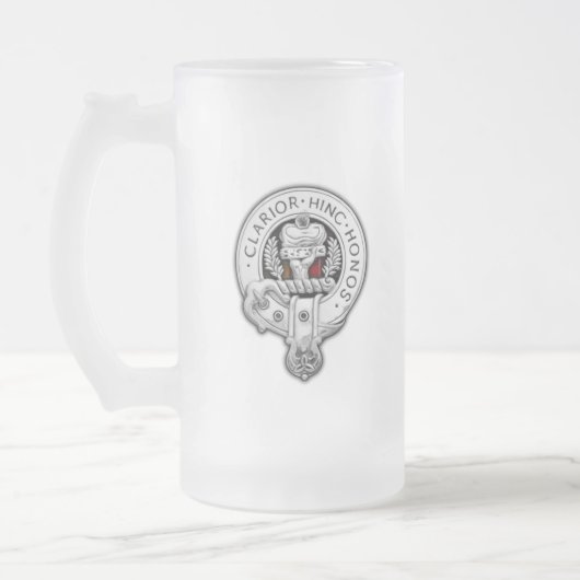 Clan Buchanan Wappen & Tartan Mattglas Bierglas (Links)