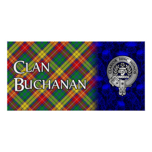 Clan Buchanan Wappen & Tartan Poster