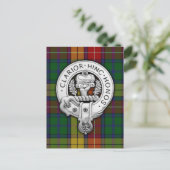 Clan Buchanan Wappen & Tartan Postkarte (Stehend Vorderseite)