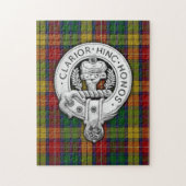 Clan Buchanan Wappen & Tartan Puzzle (Vertikal)