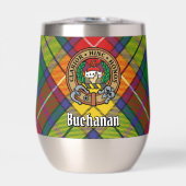 Clan Buchanan Wappen über Tartan (Vorderseite)