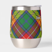 Clan Buchanan Wappen über Tartan (Links)