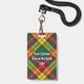 Clan Buchanan Wappen über Tartan Ausweis (Back with Lanyard)