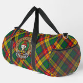 Clan Buchanan Wappen über Tartan Duffle Bag (Rechte Ecke)