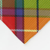 Clan Buchanan Wappen über Tartan Fleecedecke (Ecke)