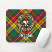 Clan Buchanan Wappen über Tartan Mousepad (Mit Mouse)
