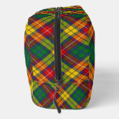 Clan Buchanan-Wappen über Tartan Waschbeutel (Rechts)
