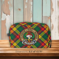 Clan Buchanan-Wappen über Tartan